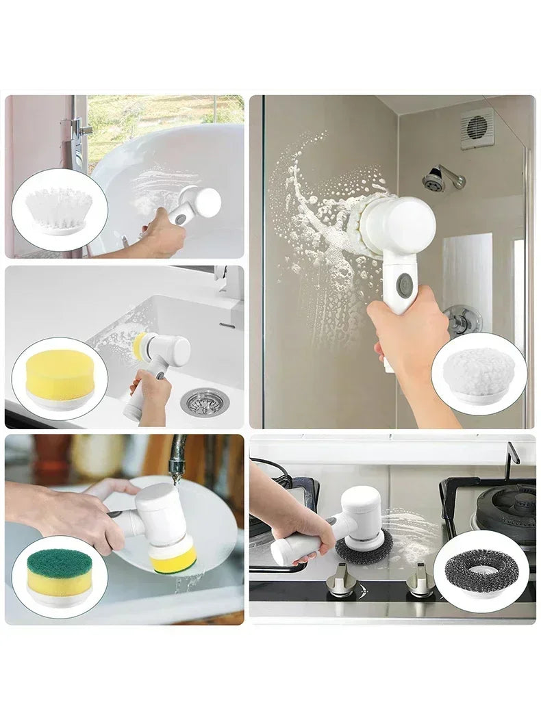ScrubRush Pro – 5-in-1 Spin Scrubber